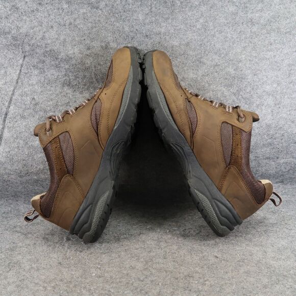 Abeo Shoes Mens 10 Sneakers Athletic Comfort Walking Leather Brown Casual Smart - Picture 10 of 15